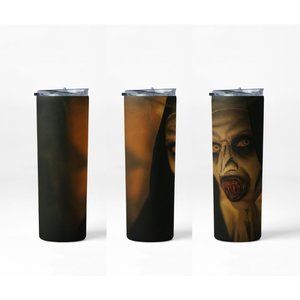 Devilish Scary Nun Horror Hot & Cold Stainless Steel Tumbler  - 20 oz